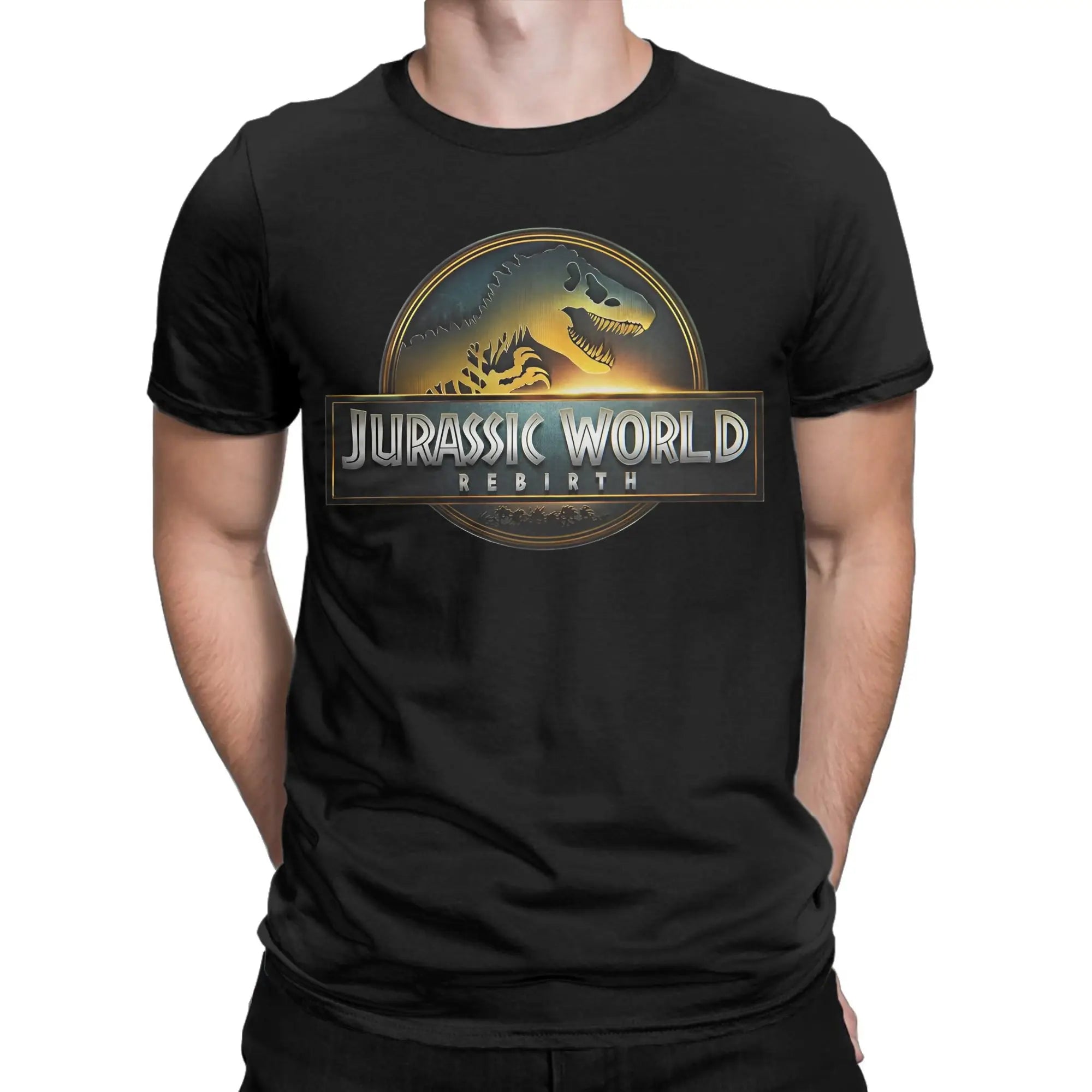 Jurassic World Rebirth 2025 T-Shirt – Official Movie Logo Cotton Tee for Men & Women – Casual Printed Clothing Outfit