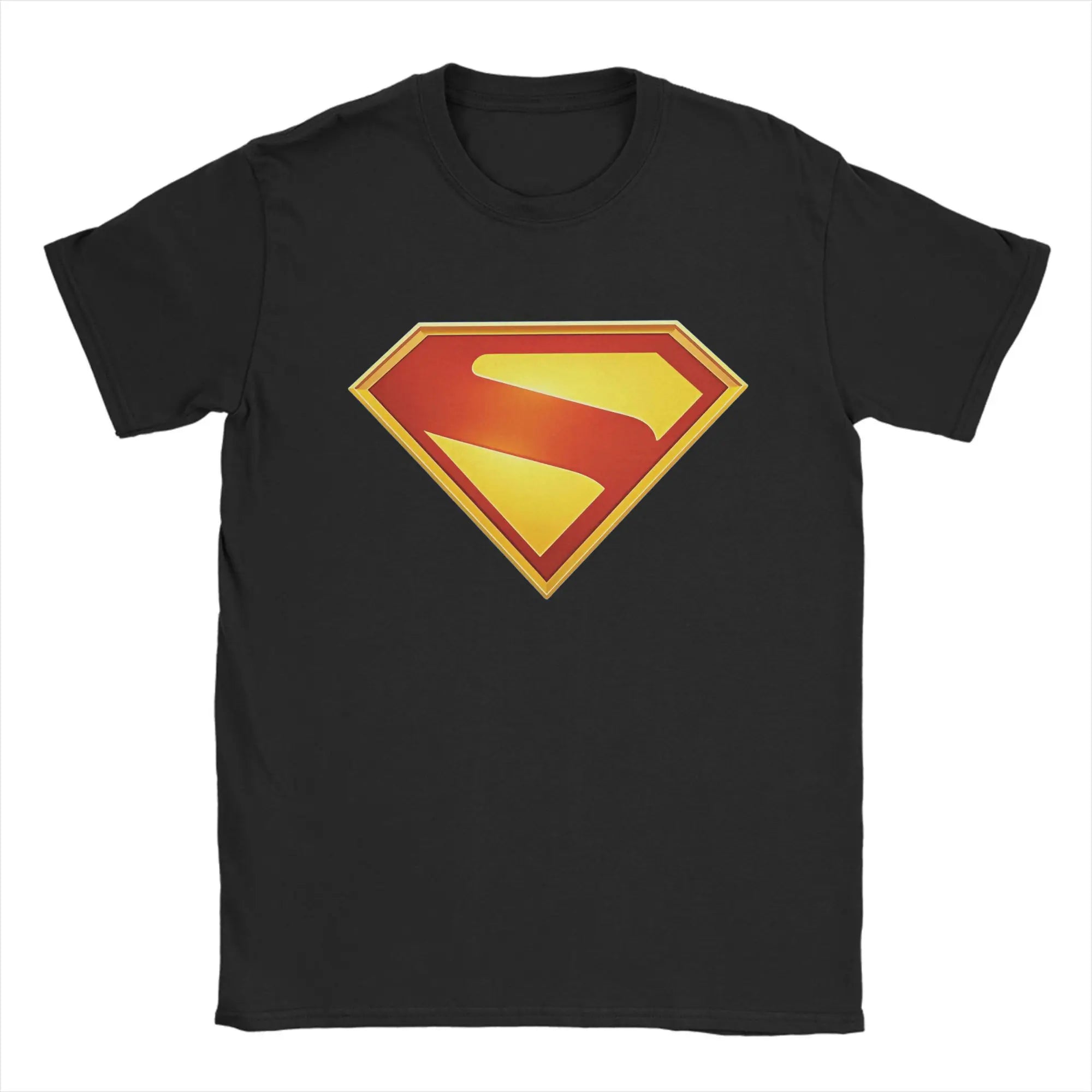 Superman (2025 Movie) S-Shield Logo T-Shirt – Pure Cotton Round Neck Tee for Men and Women