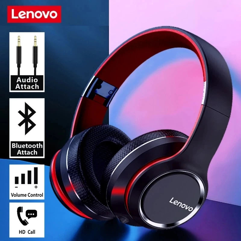HD200 Wireless Bluetooth Headphones – Over-Ear Foldable Headset with HiFi Stereo, Noise Cancellation, Mic, Wired/Wireless, Bluetooth 5.0 for Gaming, PC, Travel, Mobile